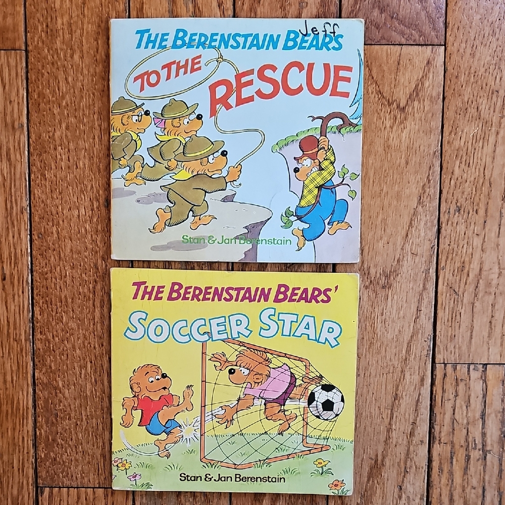 Vintage 80s Berenstain Bears Paperback Book Set Of 2